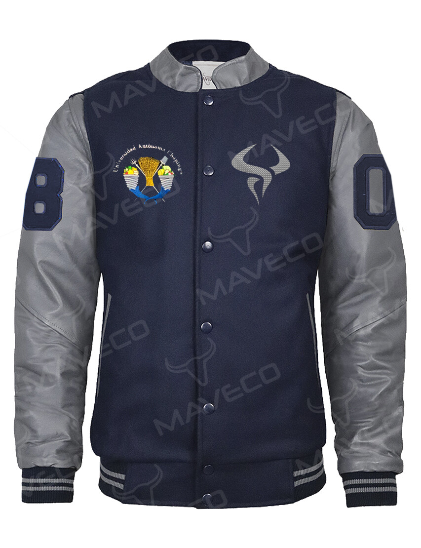 CHAMARRA MAVERICK DEPORTIVA TOROS SALVAJES CABALLERO PIEL/PAÑO, UACh.