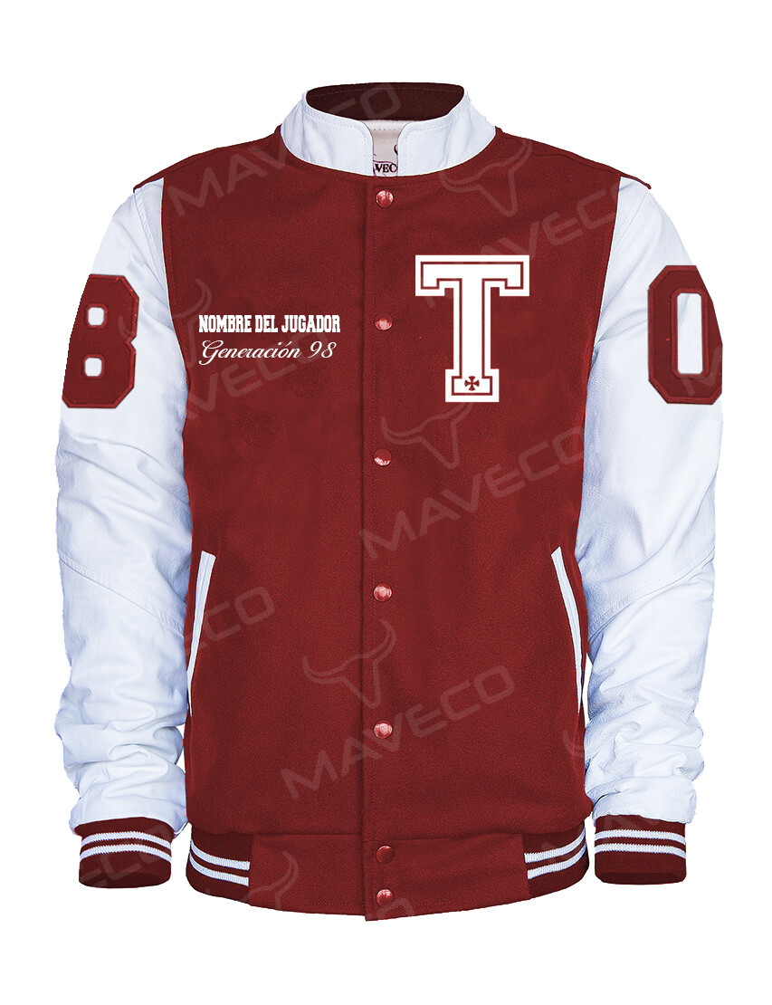 CHAMARRA MAVERICK DEPORTIVA FRAILES TEPEYAC CABALLERO PIEL/PAÑO