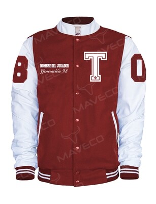 CHAMARRA MAVERICK DEPORTIVA FRAILES TEPEYAC CABALLERO PIEL/PAÑO