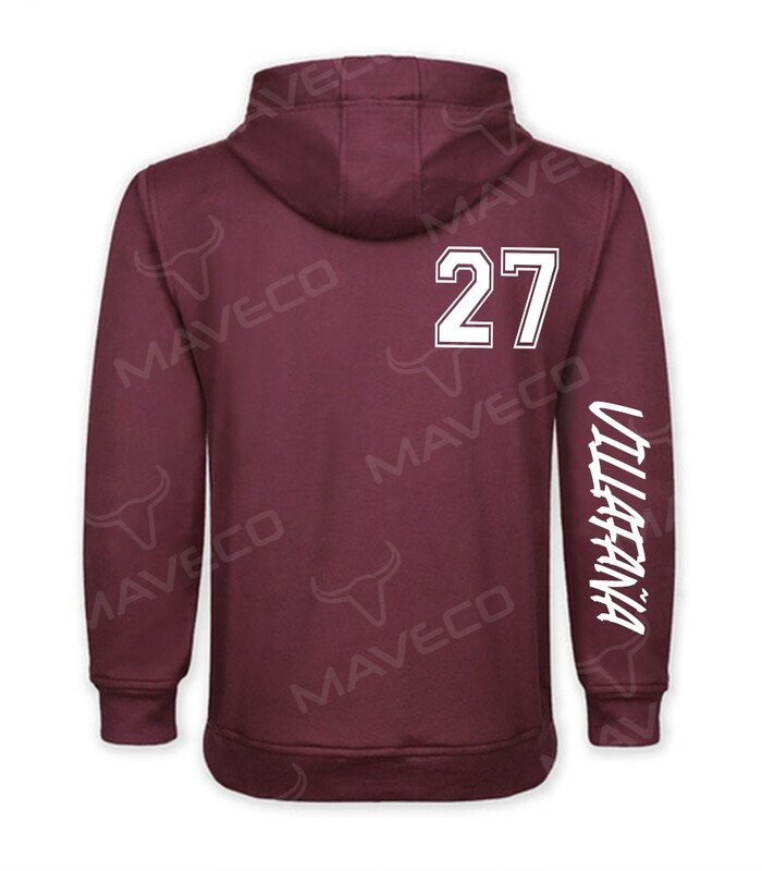 HOODIE GRAFFITI PERSONALIZADA/ÁGUILAS BLANCAS IPN GUINDA