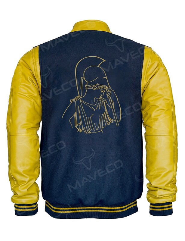 CHAMARRA MAVERICK FAC FILOSOFÍA Y LETRAS CABALLERO PIEL/PAÑO UNAM©