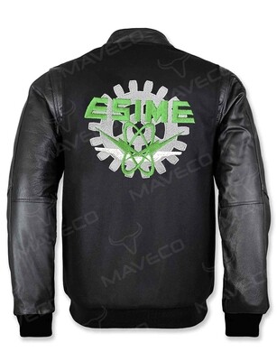 CHAMARRA MAVERICK ESIME CABALLERO PIEL/PAÑO IPN BLACK