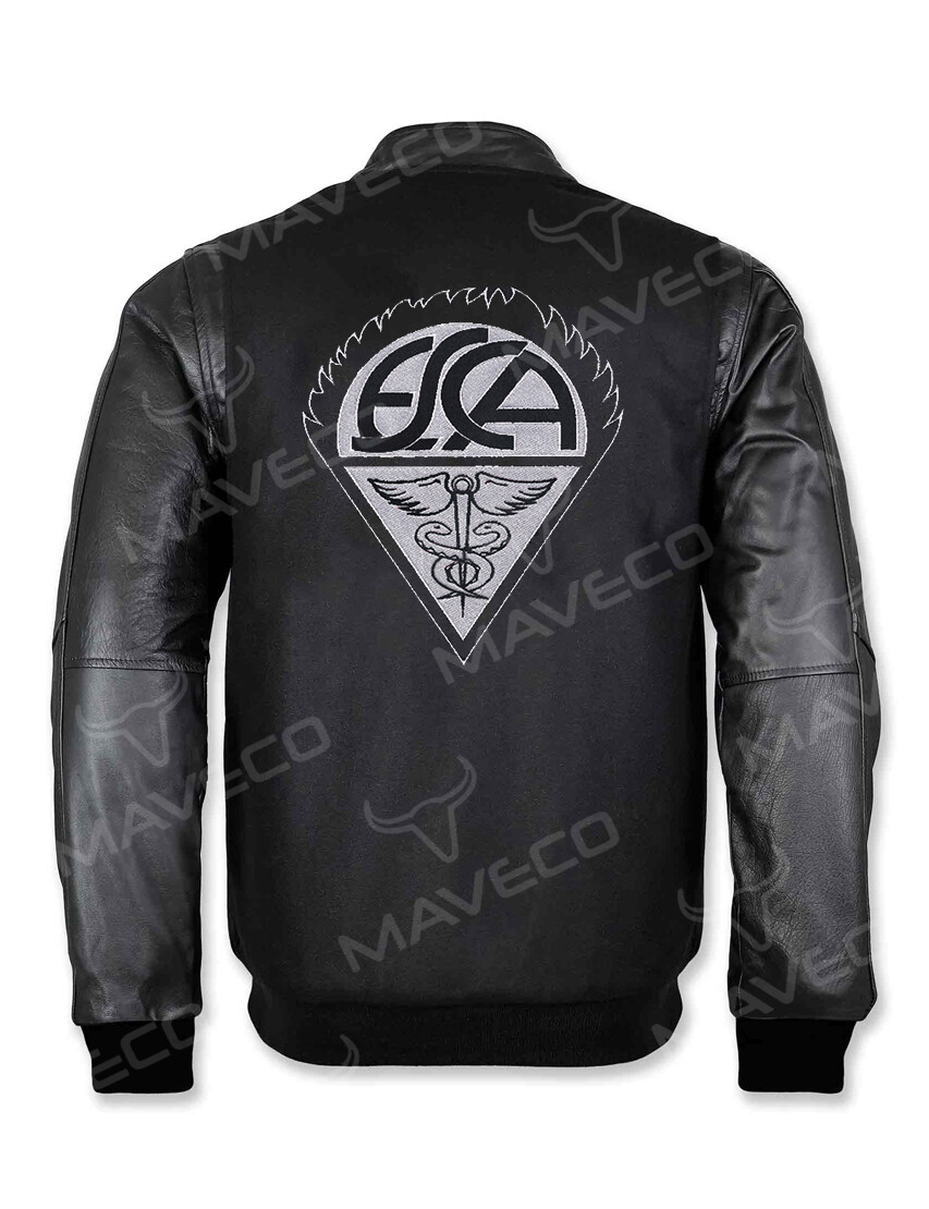 CHAMARRA MAVERICK  ESCA CABALLERO PIEL/PAÑO IPN BLACK