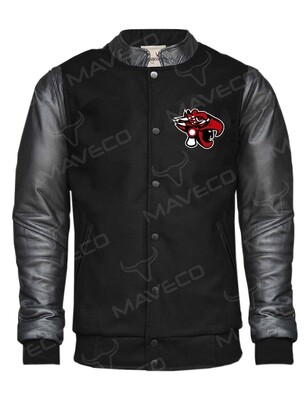 CHAMARRA MAVERICK DEPORTIVA MEXICAS CABALLERO PIEL/PAÑO BLACK