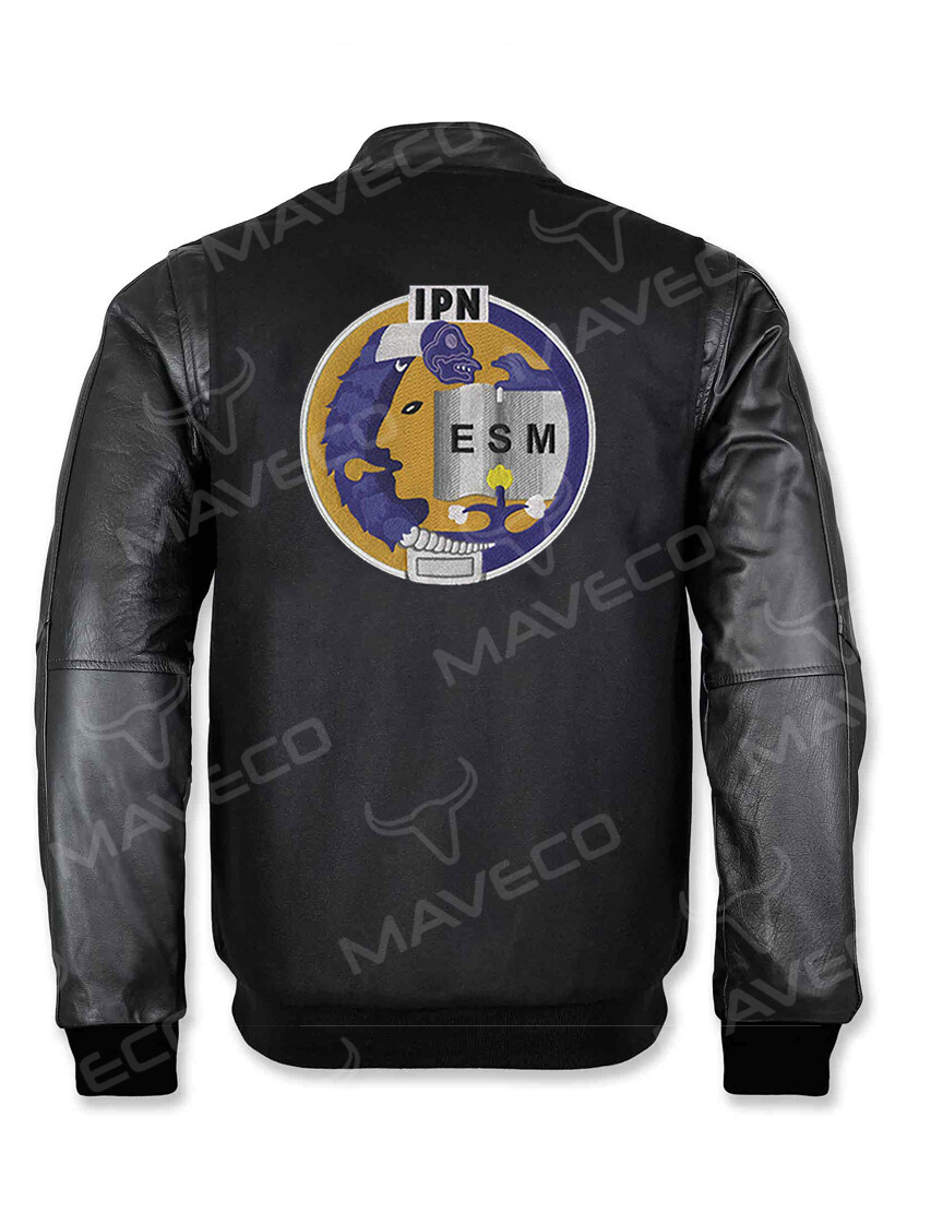 CHAMARRA MAVERICK ESM CABALLERO PIEL/PAÑO IPN BLACK