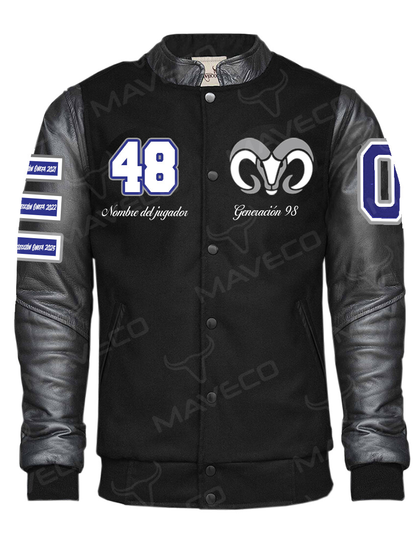 CHAMARRA MAVERICK BORREGOS TEC EDICIÓN CAMPEONATOS CABALLERO PIEL/ PAÑO BLACK