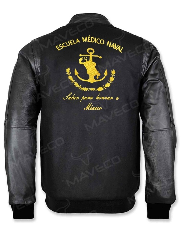 CHAMARRA MAVERICK ESCUELA MÉDICO NAVAL CABALLERO PIEL/PAÑO