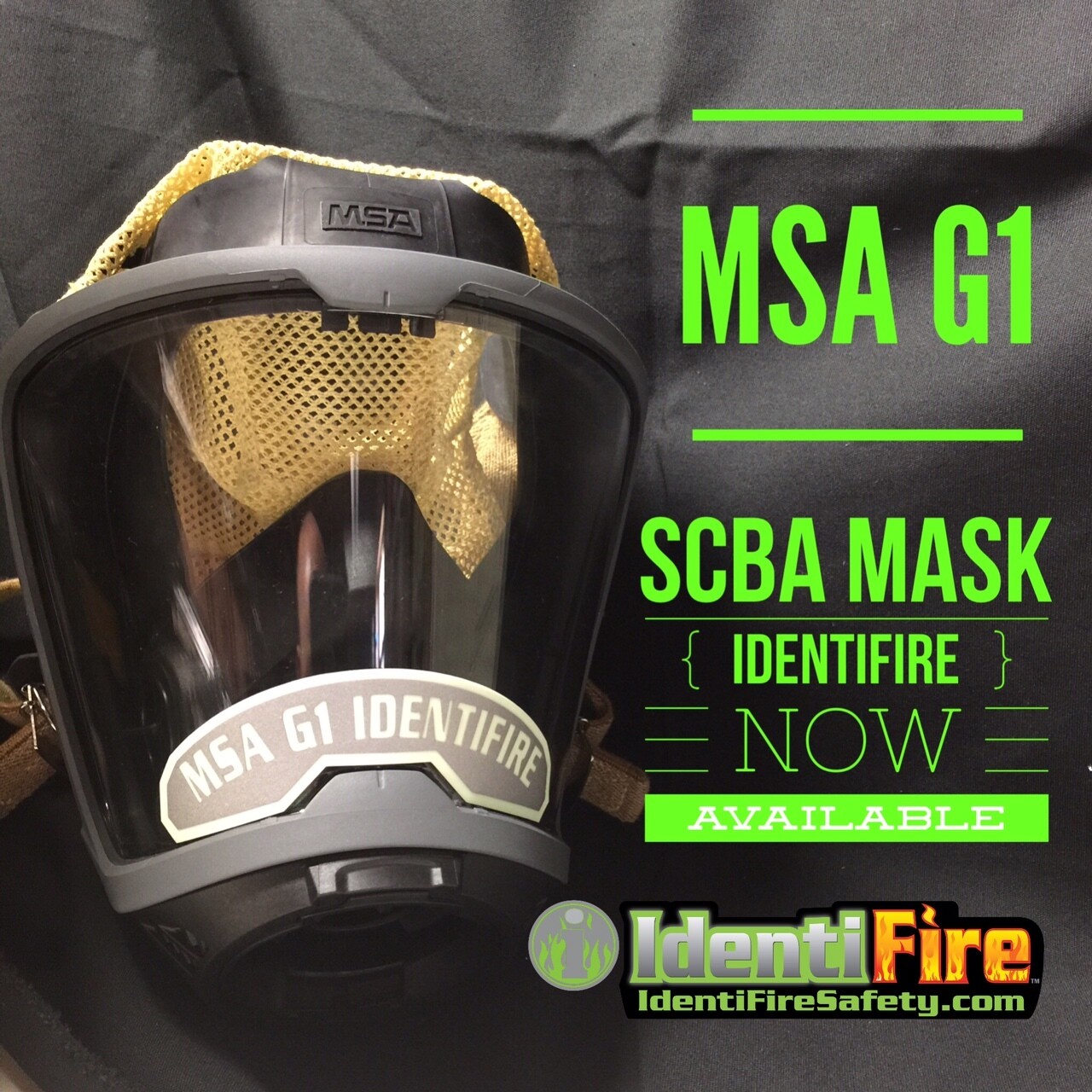 IdentiFire® Gen 2 MSA *G1* SCBA Face Mask Nameplate