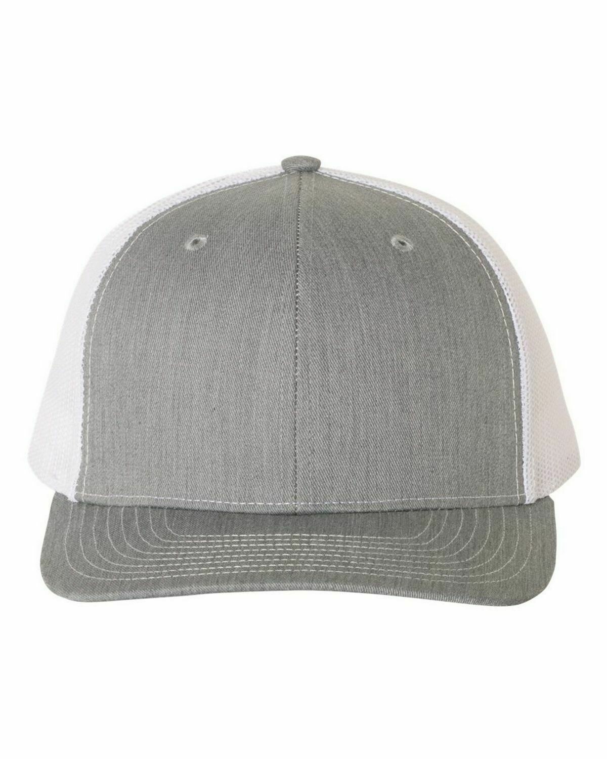 Patch Hat - Heather Gray/White
