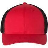Fitted Patch Hat - Red/Black