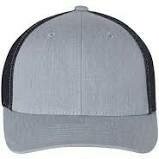Fitted Patch Hat - Heather Grey/Navy