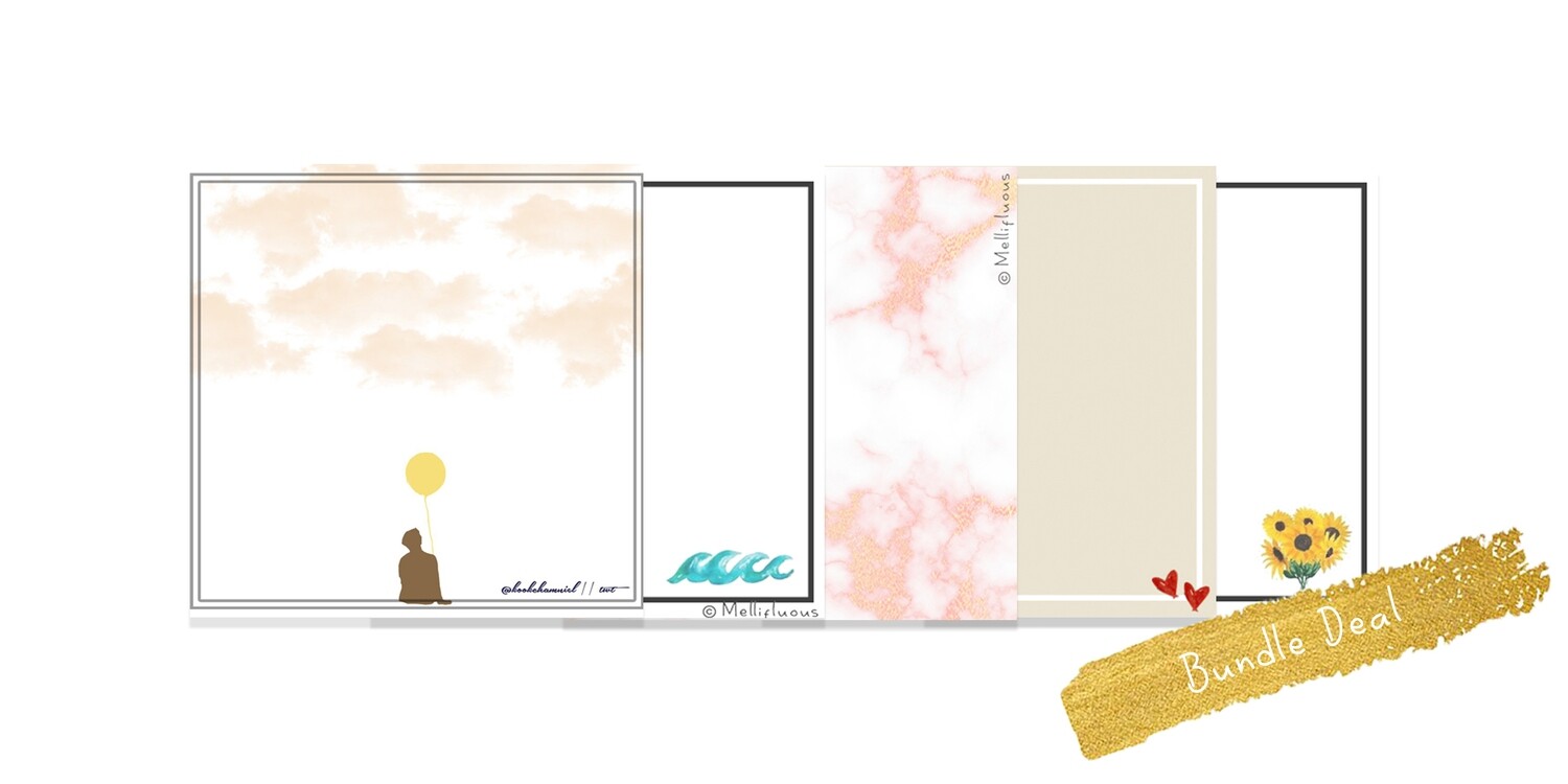 (Bundle Deal) ANY 3 Sticky Notes