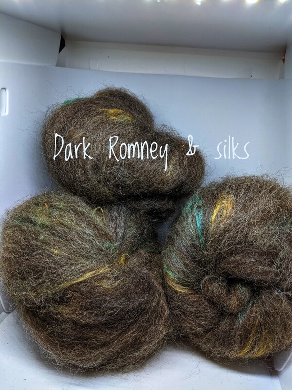 Hand carded natural fibre batts Hand carded natural fibre batts