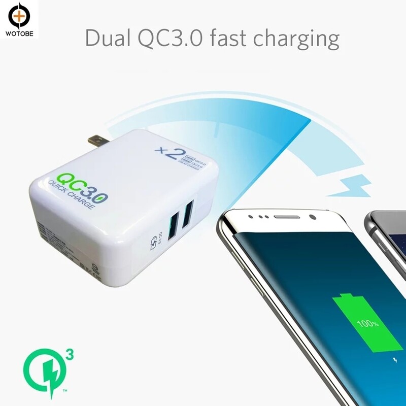 Dual Quick Charge 3.0 ที่ชาร์จ 36 Watts รองรับ Fast Charge 2 Ports