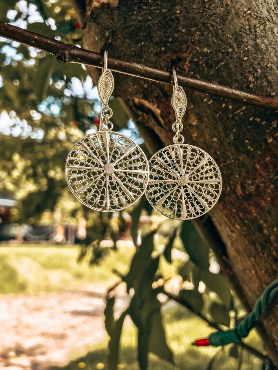 Round Filigree Earrings