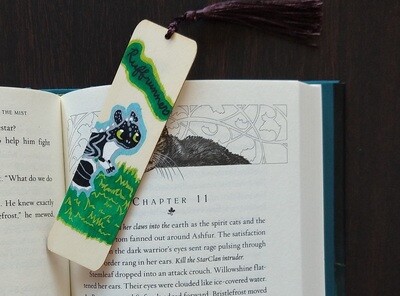 Hand Painted Wooden Bookmark - Baby Dragon