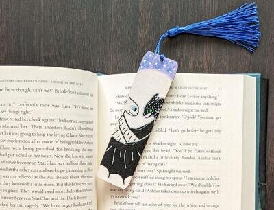 Hand Painted Wooden Bookmark - Dragons