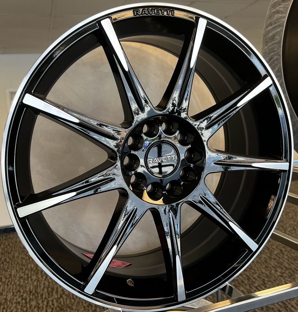 RAVETTI RAV-M9 BLACK W/MACHINED FACE