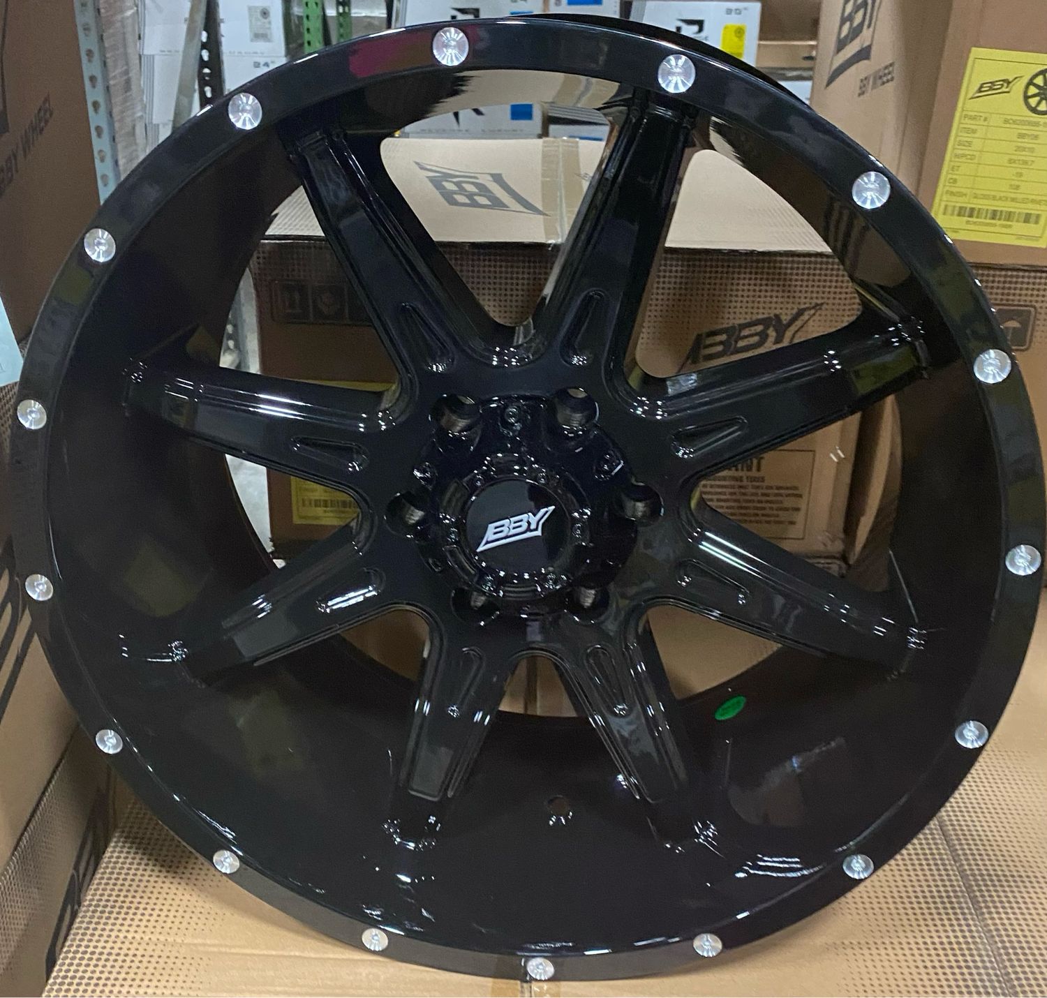 BBY 06 T-REX BLACK WHEE/ MILLED RIVETS Wheel