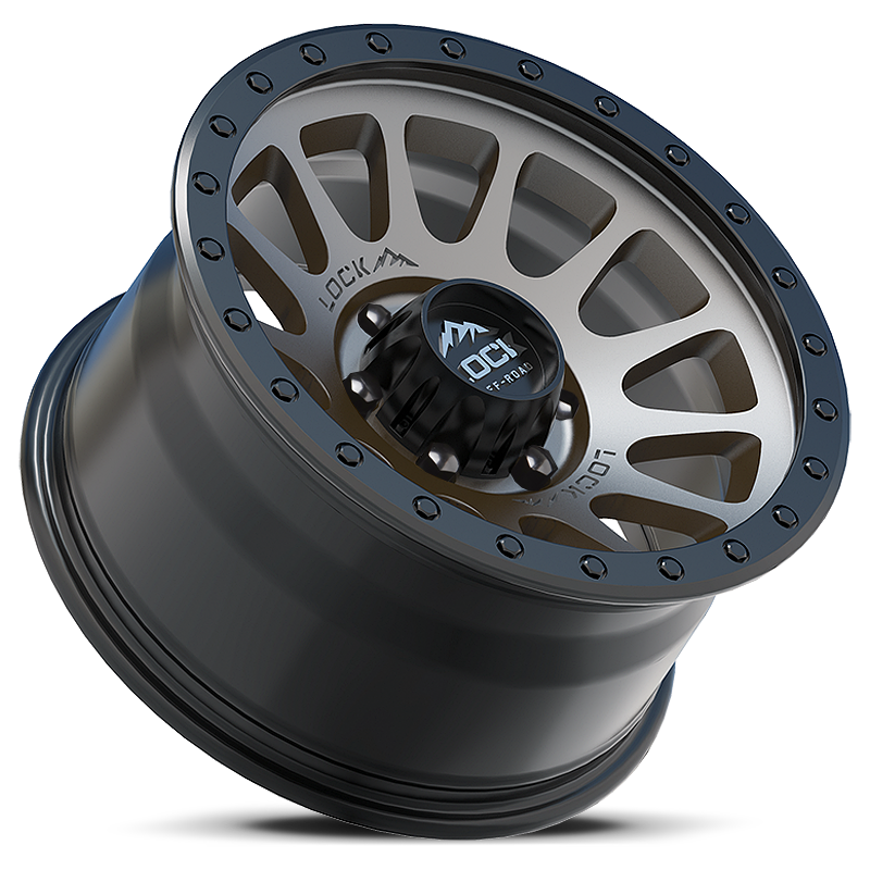 LOCK OFF-ROAD YOSEMITE Wheels ( MATTE GRAY W/MATTE BLACK RING)
