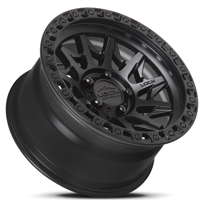 LOCK OFF-ROAD LUNATIC (MATTE BLACK W/MATTE BLACK RING)