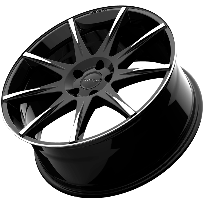 RAVETTI RAV-M9 BLACK W/MACHINED FACE