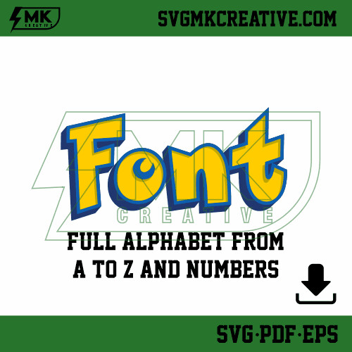 Instant Download Cutting File of POKEMON FONT SVG