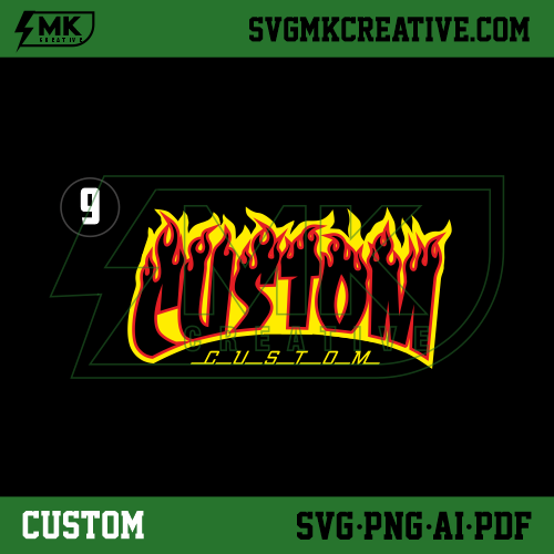 ▷ Custom Thrasher Logo Font | SVGMKCREATIVE