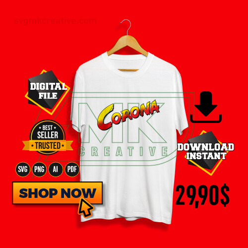 Instant Download Corona Street Fighter Logo SVG, PDF, EPS Format