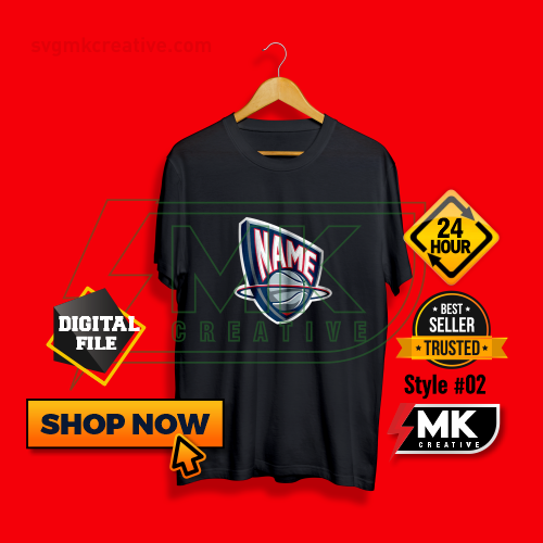 Brooklyn Nets Outline Logo T-Shirt