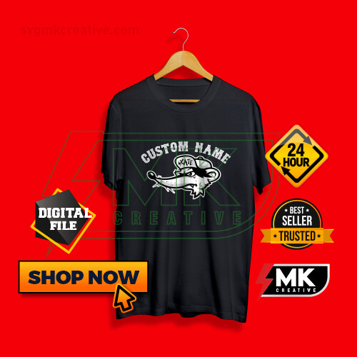 Custom OLD SK8 RATS​ Logo with your Name