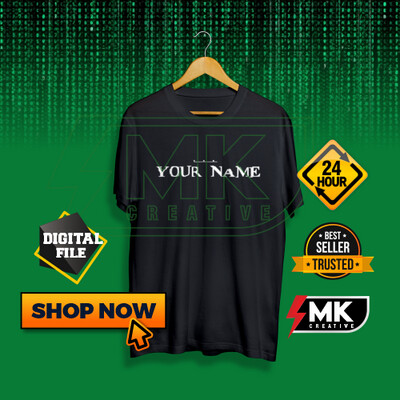 The Matrix Logo with your Name