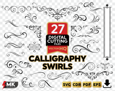 Ornaments Calligraphy Swirls SVG