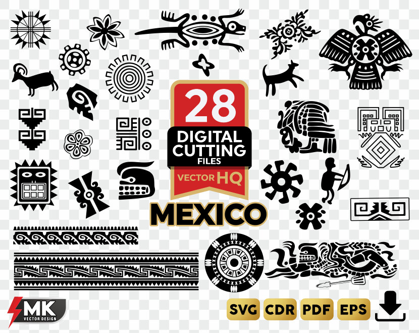 Mexico SVG Silhouette Clipart