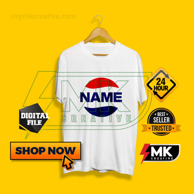 Custom PEPSI Logo with your Name