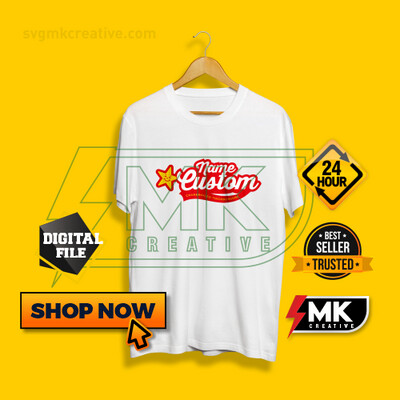 Custom HARDEE’S CARL’S JR Logo with your Name