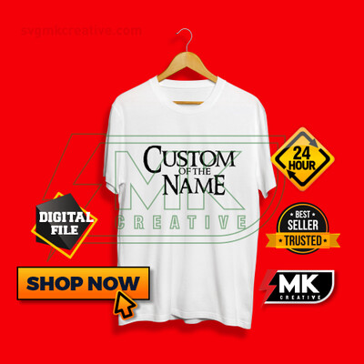 LORD OF THE RINGS  Logo with your Name-#01