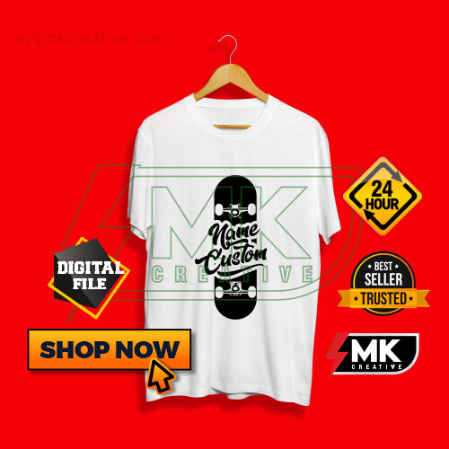 SKATEBOARDING Logo with your Name