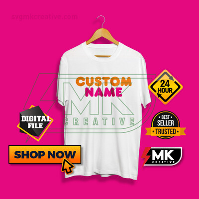 Dunkin donuts Logo with your Name