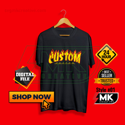 Custom THRASHER Fire Logo