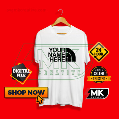 The North Face Logo with your Name