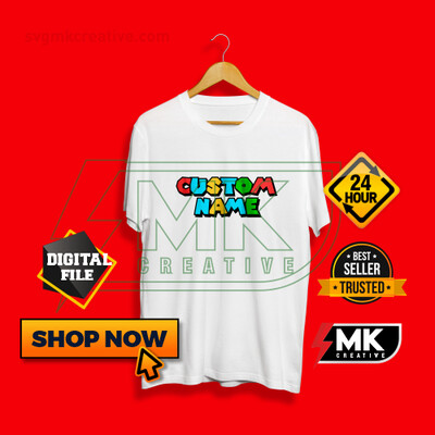 SUPER MARIO WORLD Logo with your Name