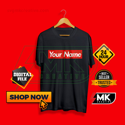 SUPREME Logo with your Name