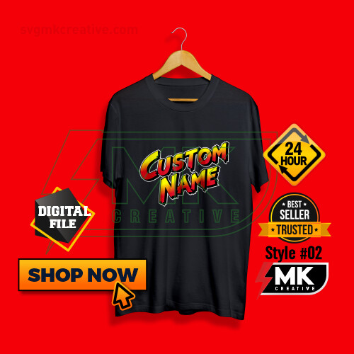 STREET FIGHTER Logo with your Name