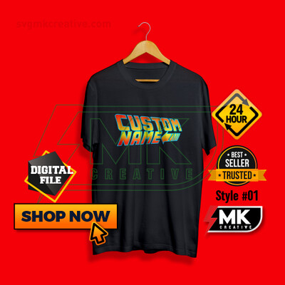 Back To The Future Logo With Your Name