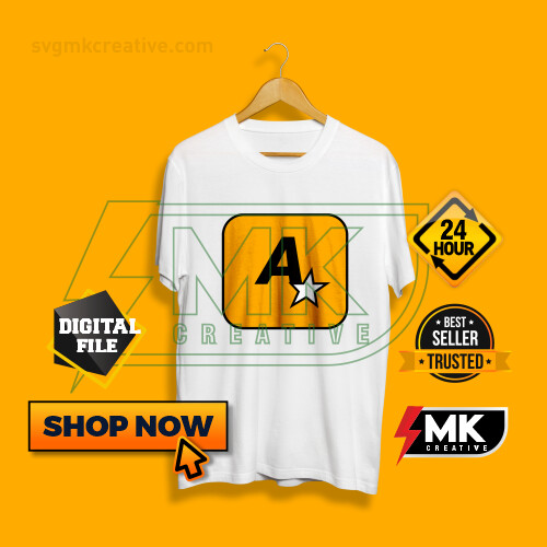 ROCKSTAR GAMES Logo with your Name