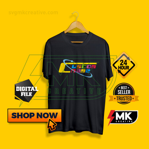 Custom Space Toon Logo with your Name