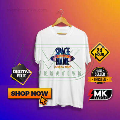 SPACE JAM 2021 Colour Logo with your Name