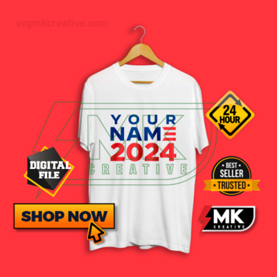 BIDEN HARRIS 2024 Logo With Your Text or Name