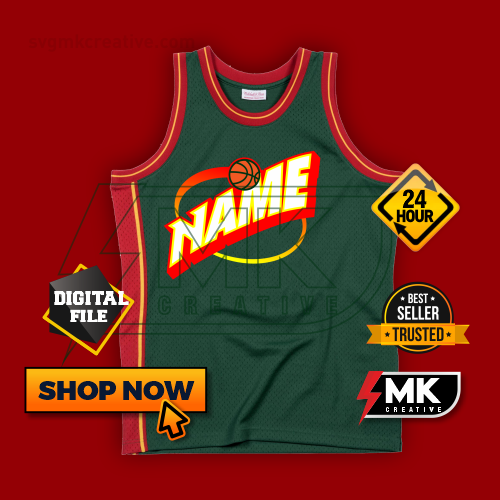 SEATTLE SUPERSONICS LOGO 1995-96
